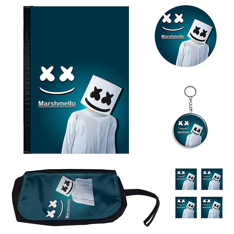 ست لوازم التحریر مدل مارشمالو کد 2 بسته 8 عددي