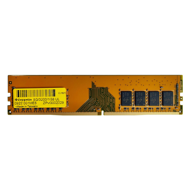 رم دسکتاپ DDR4 تک کاناله 3200 مگاهرتز CL17ا زپلین مدل UL ظرفیت 8 گیگابایت