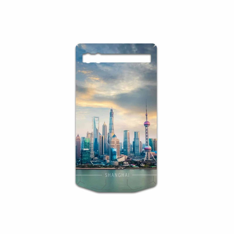 برچسب پوششی ماهوت مدل Shanghai-City مناسب برای گوشی موبایل بلک بری P9983