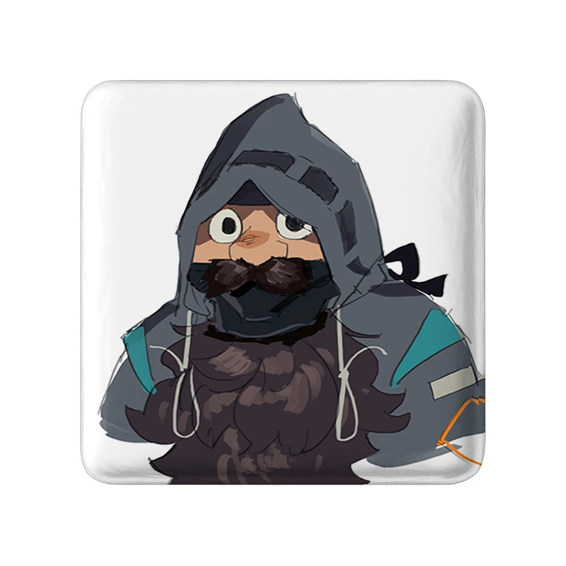 مگنت خندالو طرح سنشی انیمه خوشمزه در سیاه چال مدل مربعی کد 35888