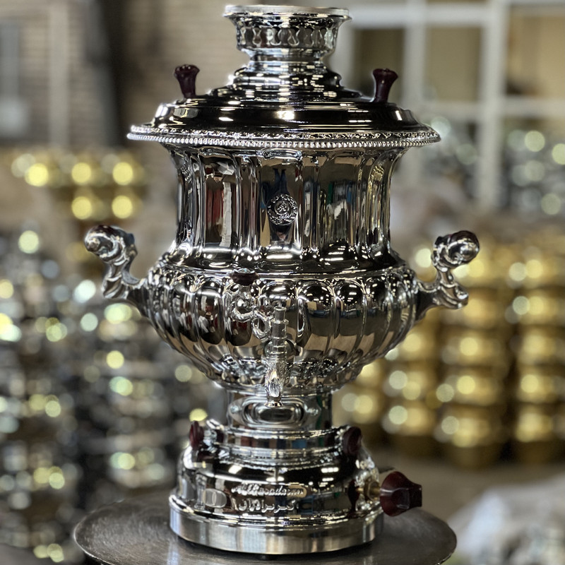 سماور گازی اکبربرادران کد 2002 گنجایش 8 لیتر