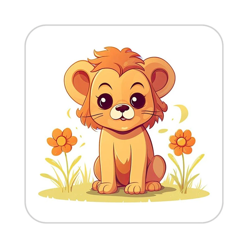 زیر لیوانی کاکتی طرح شیر مدل mp23411