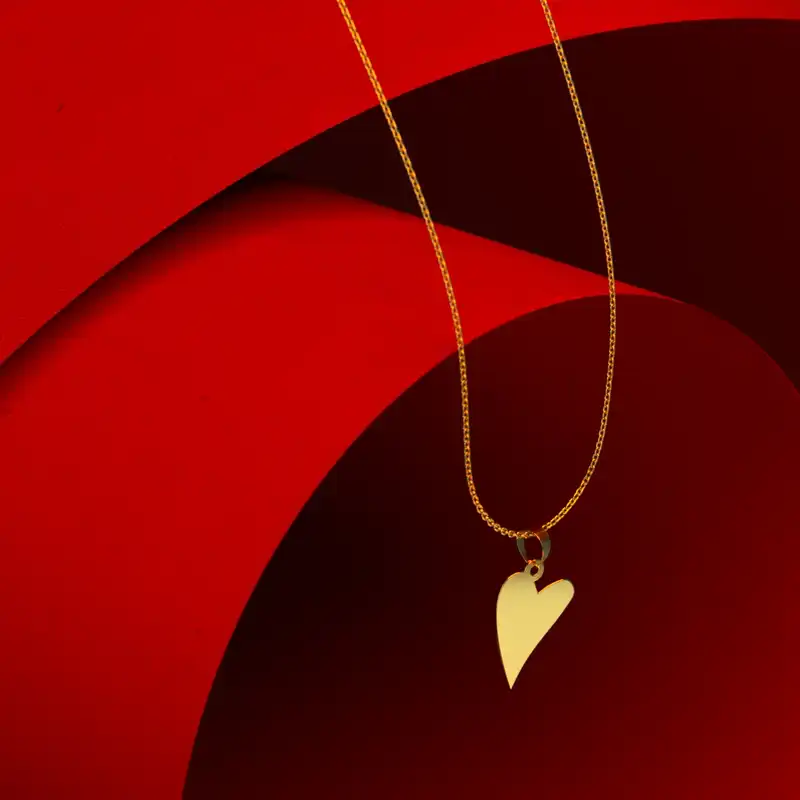 گردنبند طلا 18 عیار زنانه مدوپد مدل هندسی کد CA10806