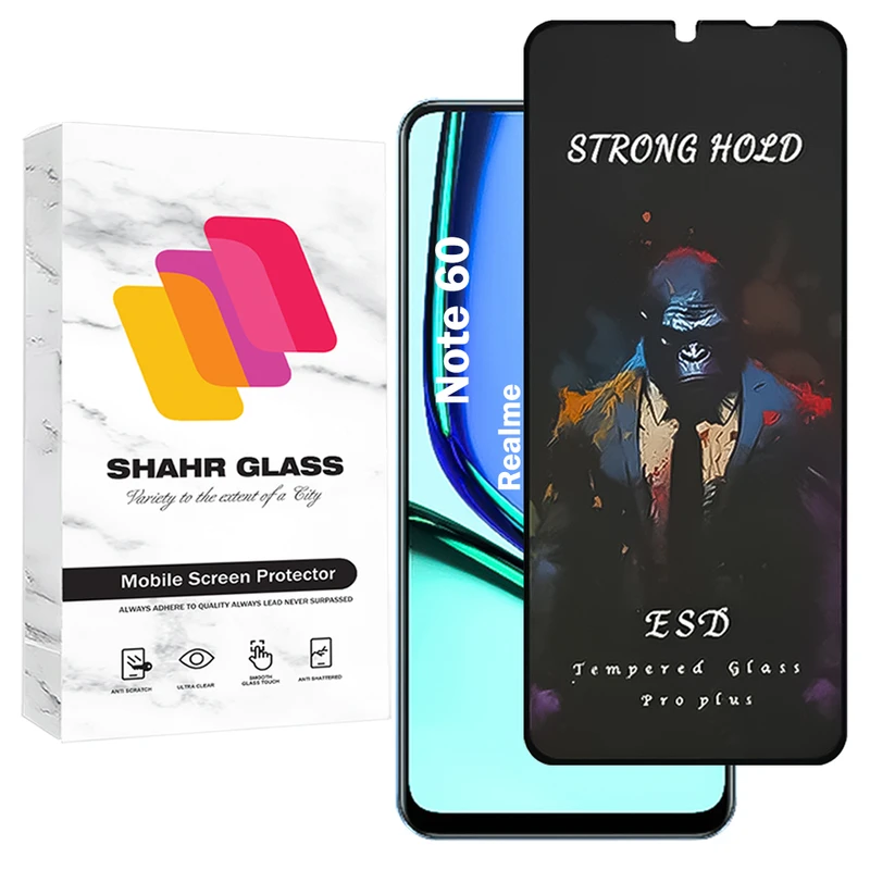 محافظ صفحه نمایش شهر گلس مدل MONPPS مناسب برای گوشی موبایل ریلمی Note 60