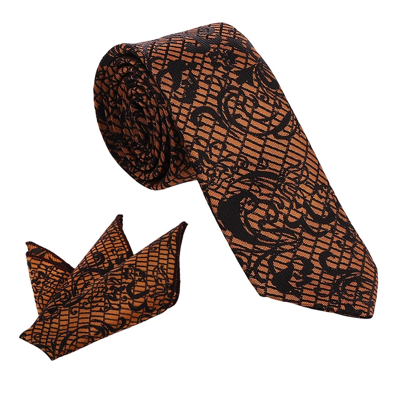 ست کراوات و دستمال جیب مردانه مدل نیوفشن کد 109