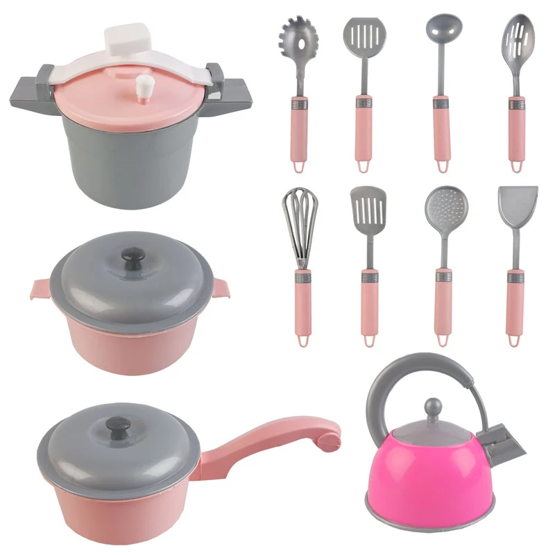 ست اسباب بازی آشپزخانه مدل ست قابلمه و لوازم آشپزی کد M-A0315 مجموعه 16 عددی