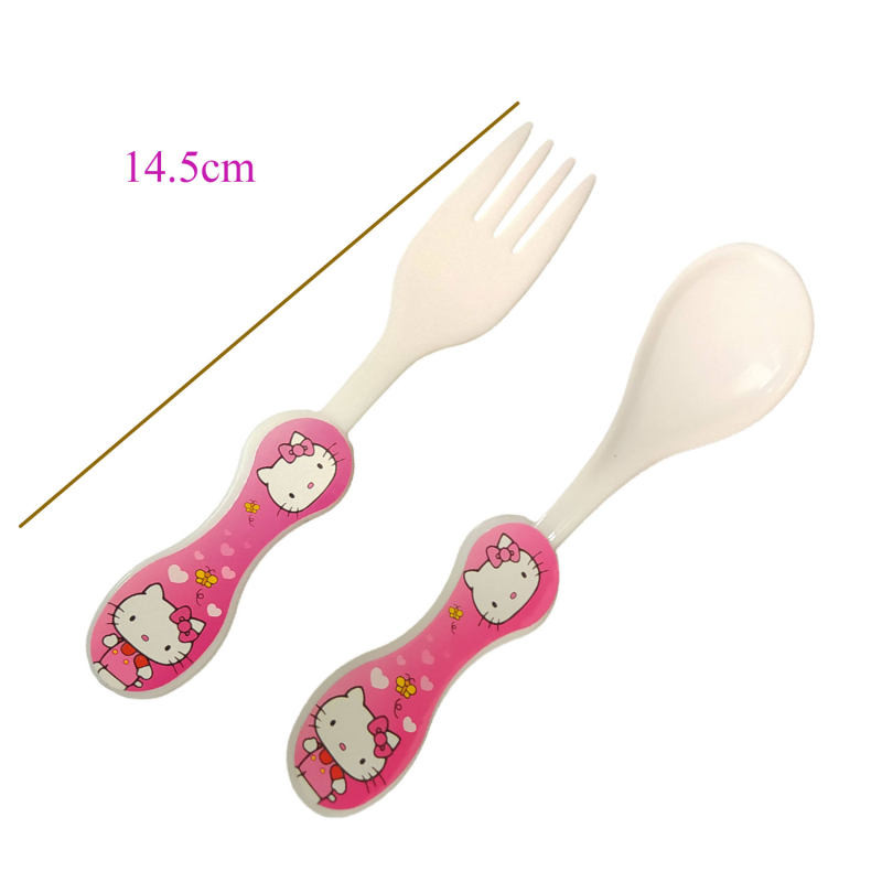ست 4 تکه ظرف غذا کودک طرح Hello Kitty