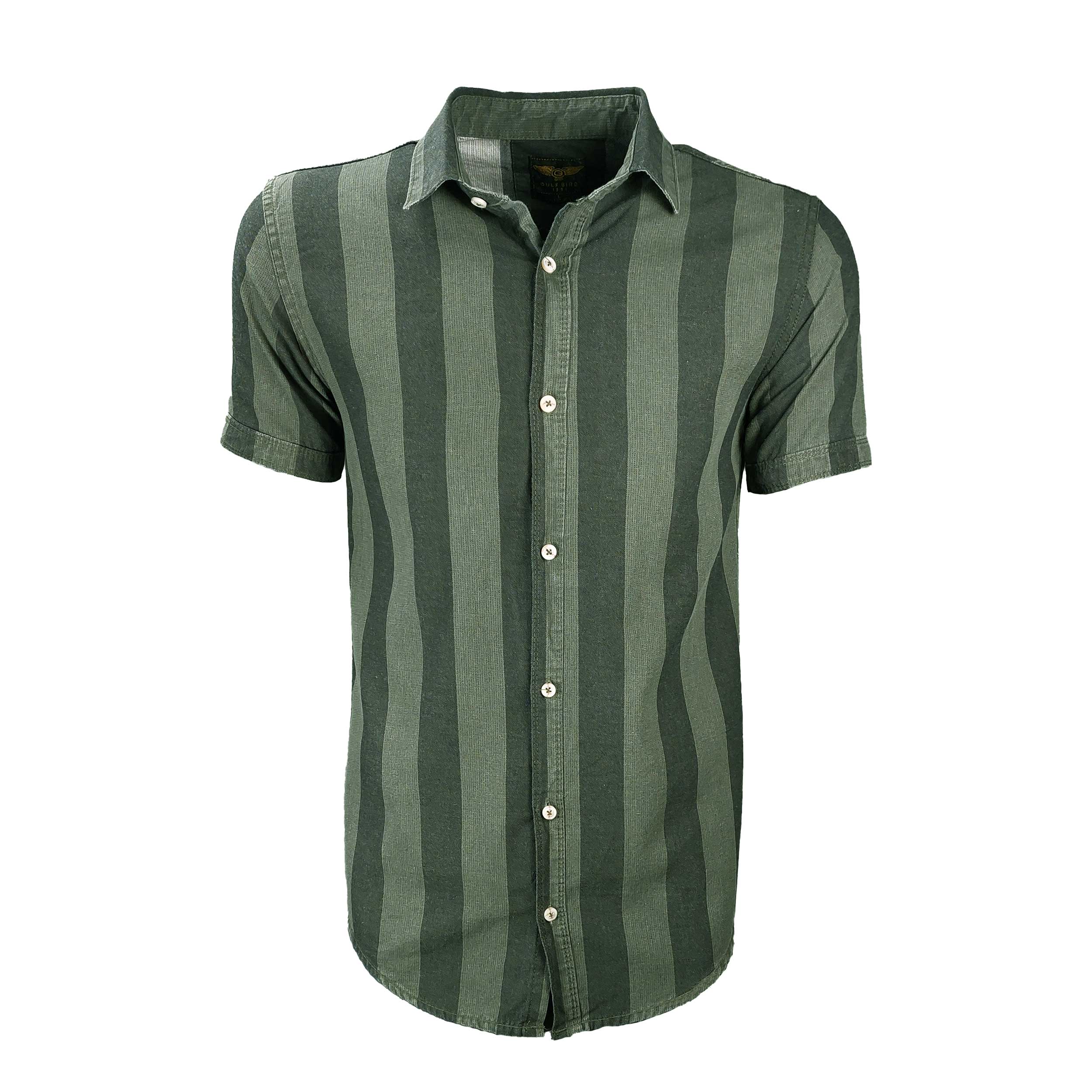 پیراهن آستین کوتاه مردانه مدل جین Stripes کد 331659