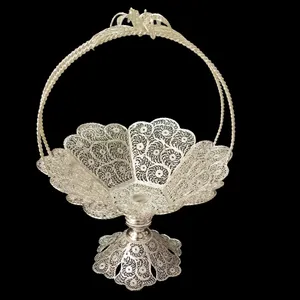 میوه خوری ملیله کاری مدل دنا دسته گلی کد 505