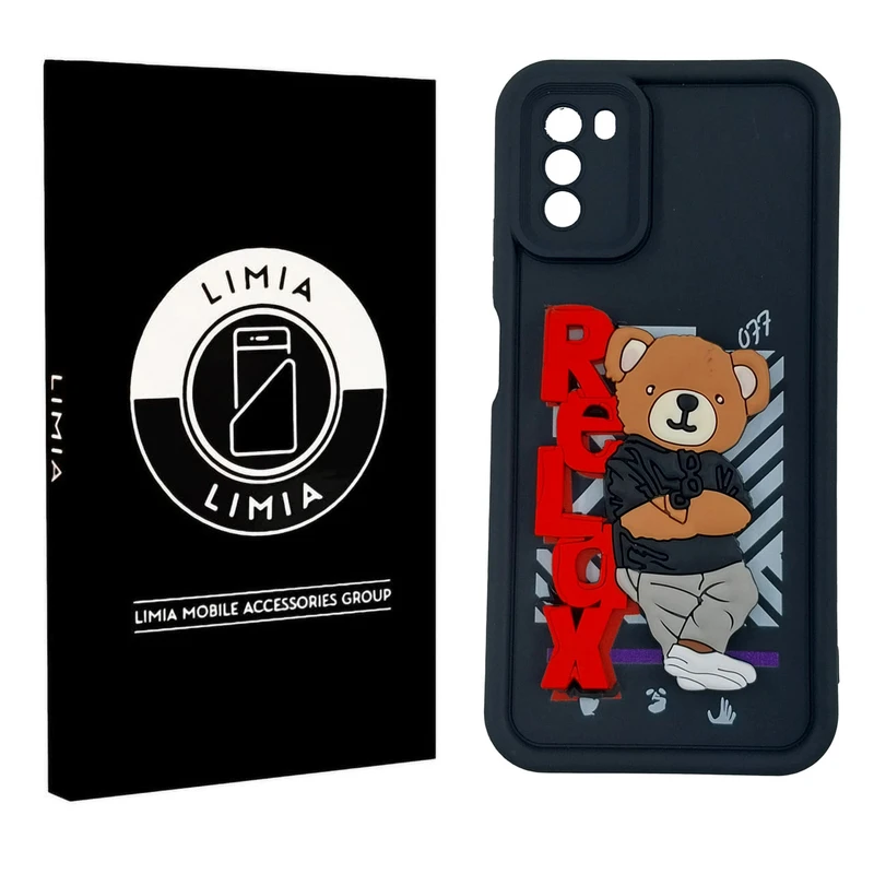 کاور لیمیا مدل سولید لنزدار طرح عروسکی برجسته مناسب برای گوشی موبایل شیائومی Poco M3