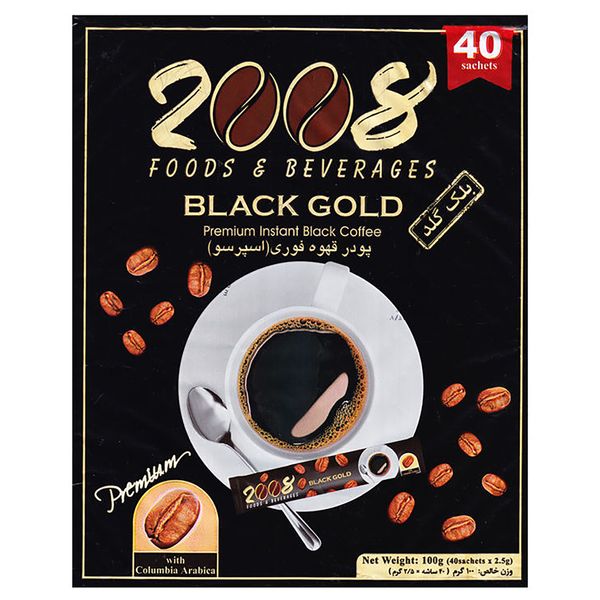 پودر قهوه فوری 2008 بسته 40 عددی