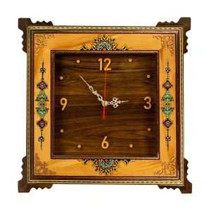ساعت دیواری خاتم کاری طرح تذهیب کد 40-6