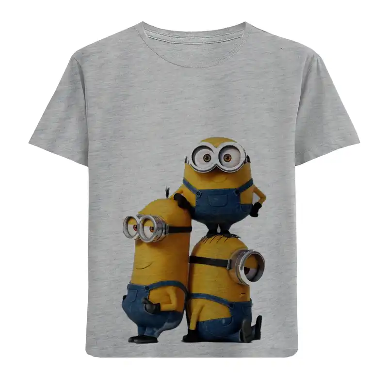 تی شرت آستین کوتاه بچگانه مدل مینیون ها F222