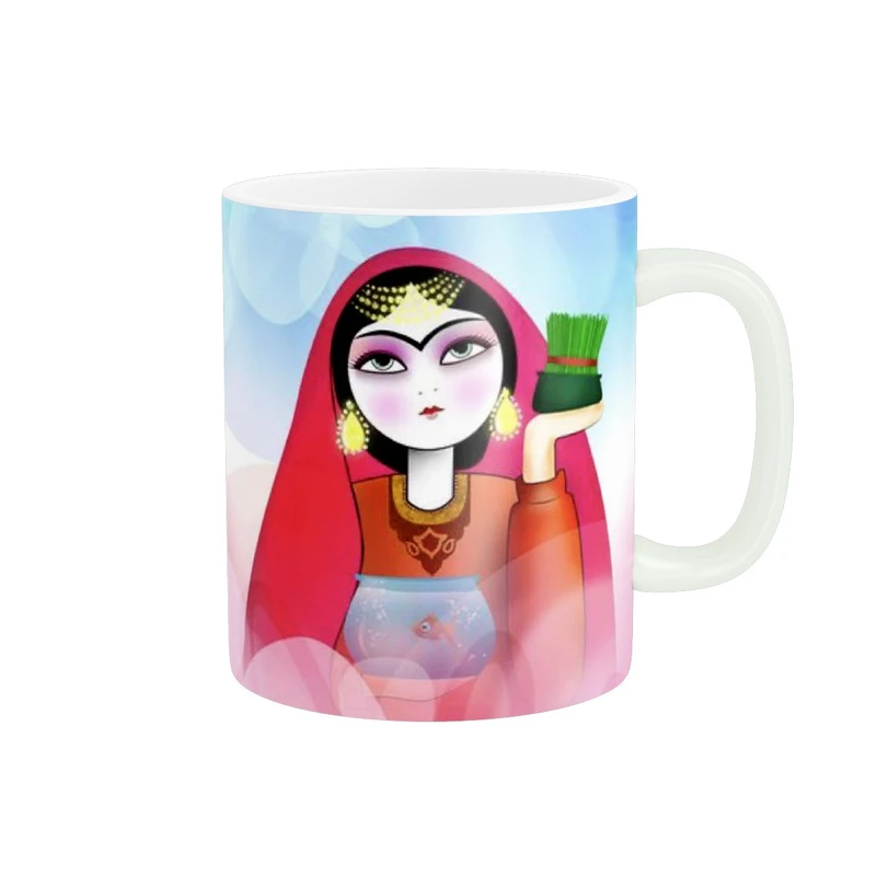 ماگ پاد آفرین طرح خورشید خانم کد 352