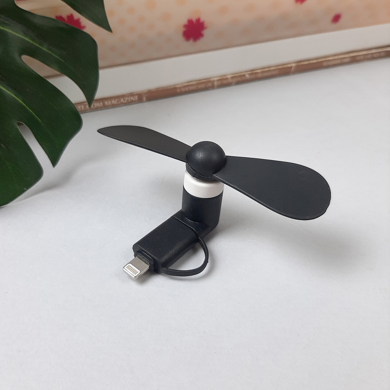 پنکه همراه USB مدل دوکاره کد 13018M پنکه همراه USB مدل دوکاره کد 13018M