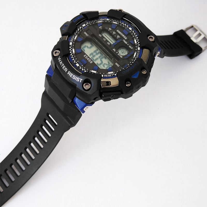 ساعت مچی دیجیتال مردانه امپاور مدل اسپرت ضدآب چراغدار کرنومتر کد 1403