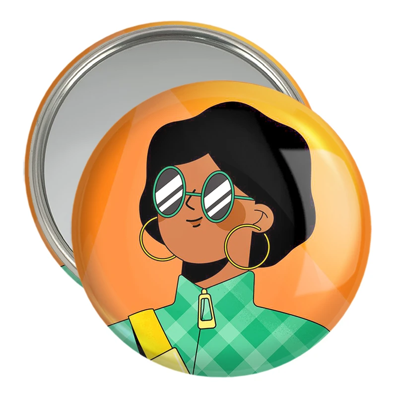 آینه جیبی خندالو مدل دختر قوی Girl Power کد 28939