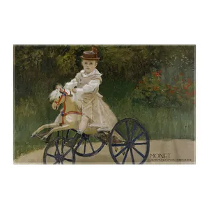 کاغذ کادو ترمه طراحان ایده مدل جین مونه روی دوچرخه از مونه کد art0173 سایز 57x37 سانتی متر
