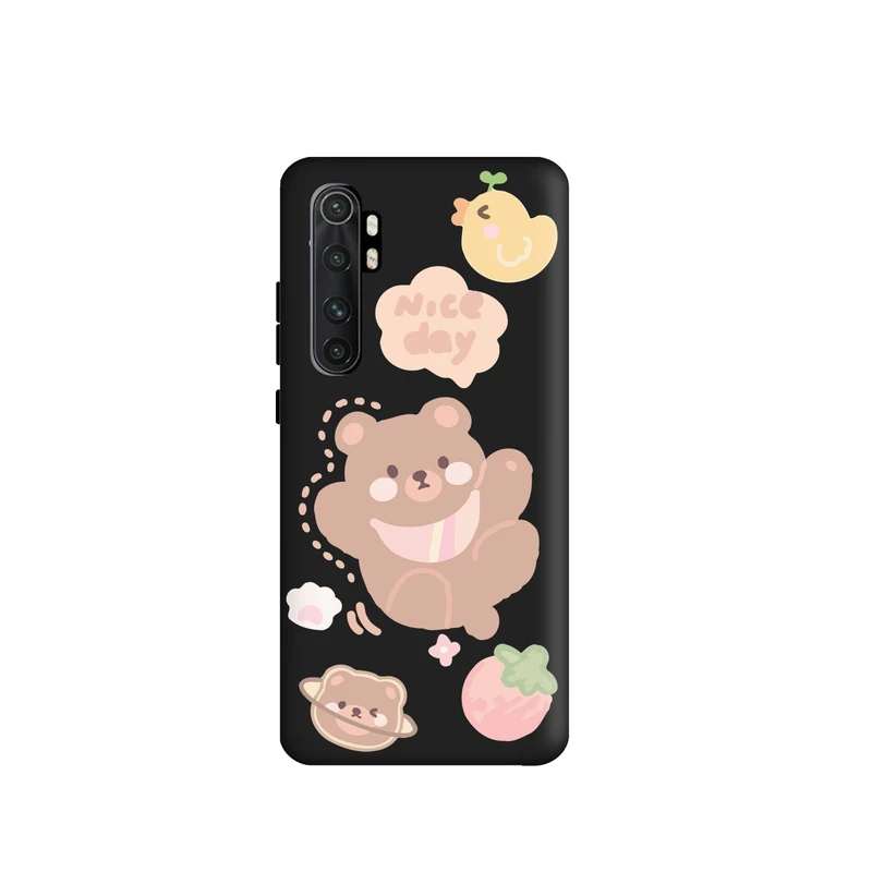 کاور قاب گارد طرح خرس بامزه کد f7042 مناسب برای گوشی موبایل شیائومی Mi Note 10 Lite