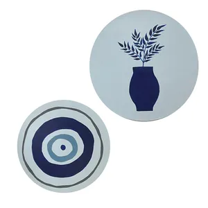 بشقاب دیوارکوب سفالی مدل S005 بسته 2 عددی
