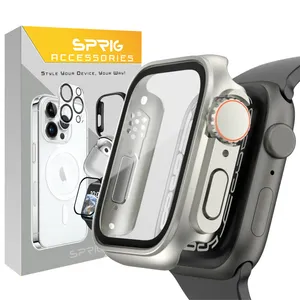 کاور اسپریگ مدل Ultra Transform مناسب برای اپل واچ Series 8 Aluminum 45mm / Series 7 Aluminum 45mm به همراه محافظ صفحه نمایش