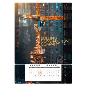 تقویم دیواری سال 1404 مدل شرکت ساختمانی کد T-DIV-097