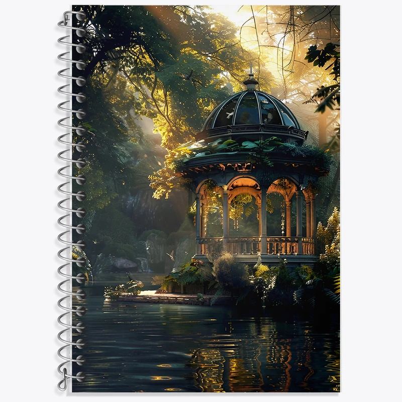 دفتر لغت 50 برگ خندالو طرح منظره طبیعت کد F6354