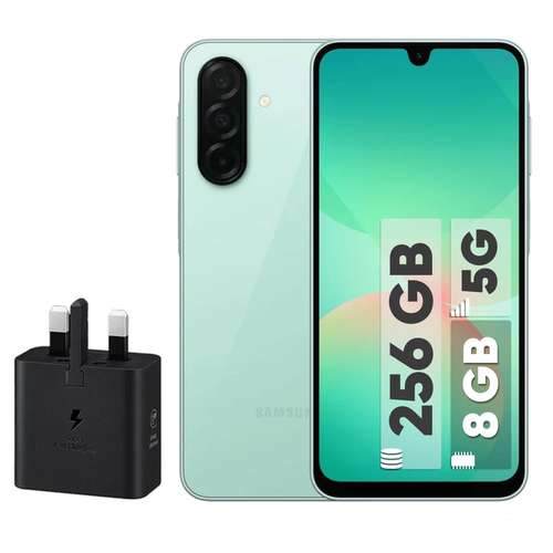 گوشی موبایل سامسونگ مدل Galaxy A26 دو سیم کارت ظرفیت 256 گیگابایت و رم 8 گیگابایت - به همراه شارژر 25 وات سامسونگ