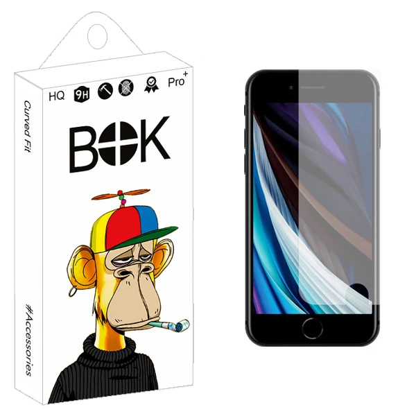 محافظ صفحه نمایش بوک مدل +HD مناسب برای گوشی موبایل اپل iphone SE 2020