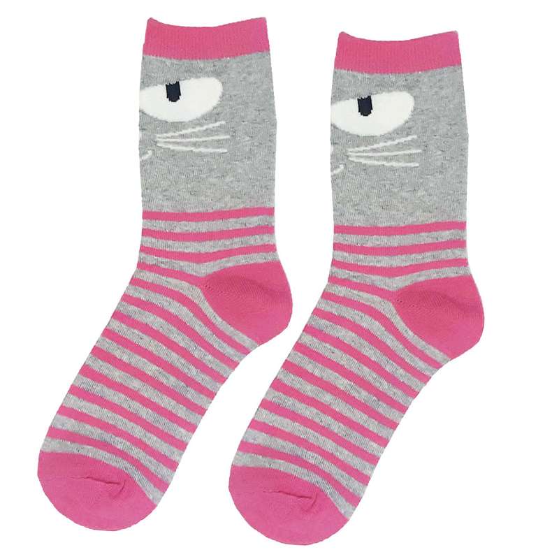 جوراب ساق بلند دخترانه هالووین مدل چشم گربه shash28