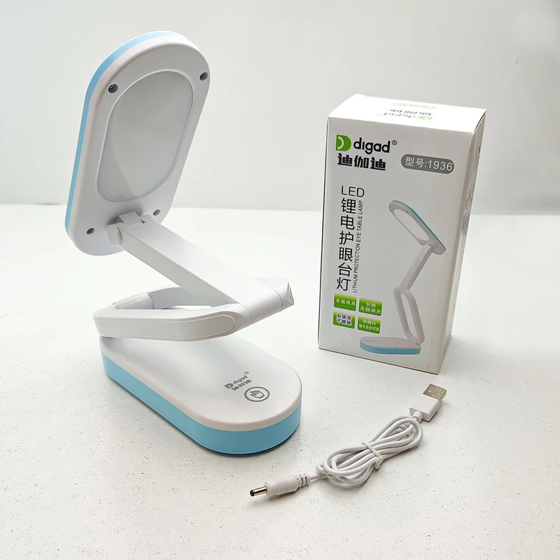 عکس شماره 11 : چراغ مطالعه شارژی مدل مولتی 3 حالته لمسی طرح تاشو جیبی کد 1936