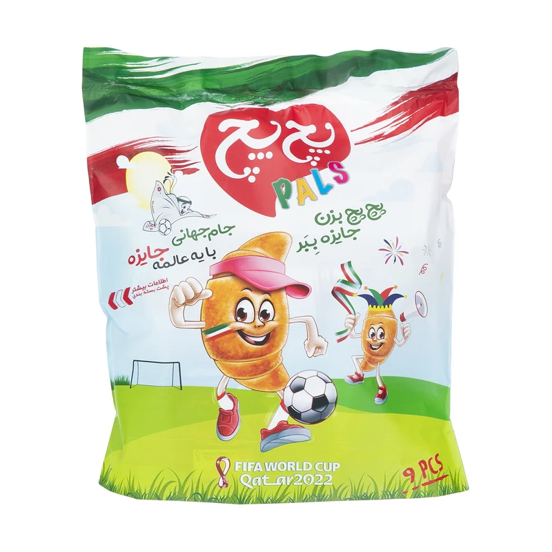 کروسان شکلاتی جام جهاني پچ پچ - 70 گرم بسته 9 عددی