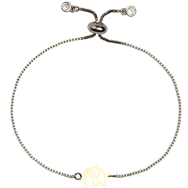 دستبند طلا 18 عیار زنانه کرابو طرح فیل مدل Kr2366