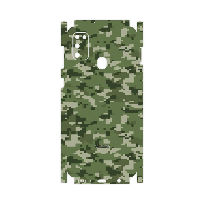 برچسب پوششی ماهوت مدل Army-Green-Pixel-FullSkin مناسب برای گوشی موبایل سامسونگ Galaxy M21