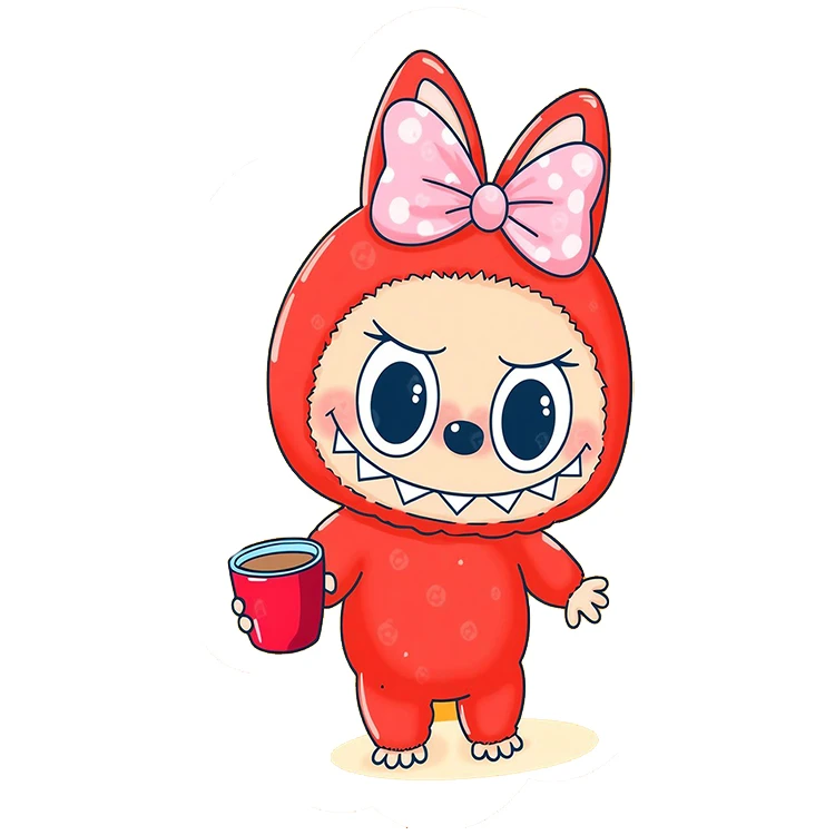 استیکر پارچه و لباس پاد آفرین مدل لبوبو کد 1039