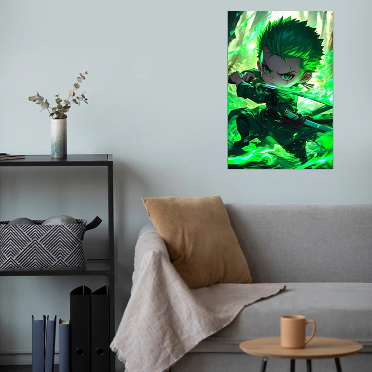 پوستر گوفی مدل زورو انیمه وان پیس طرح One Piece Zoro کد FIG25