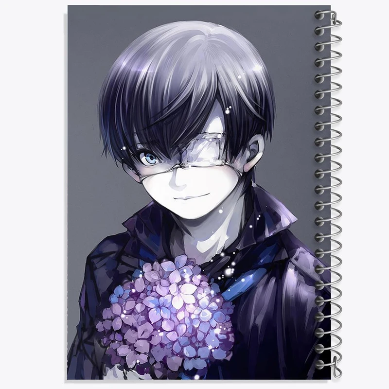 دفتر مشق 100 برگ خندالو طرح کانکی کن انیمه توکیو غول Tokyo Ghoul کد 11898