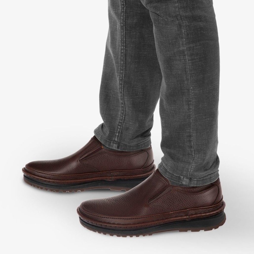 کفش روزمره مردانه آذر پلاس مدل چرم طبیعی کد A503104 -  - 2
