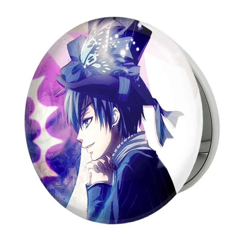 آینه جیبی خندالو طرح شیل انیمه خادم سیاه Black Butler مدل تاشو کد 16333 