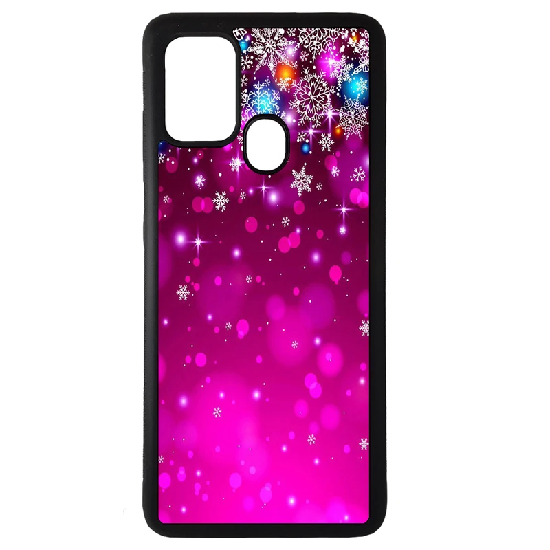 کاور طرح برف بنفش کد 1146 مناسب برای گوشی موبایل سامسونگ galaxy m30s