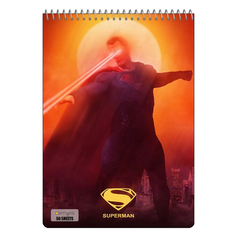 دفتر نقاشی 50 برگ سیمی کارنیکا طرح سوپرمن Superman کد 78155