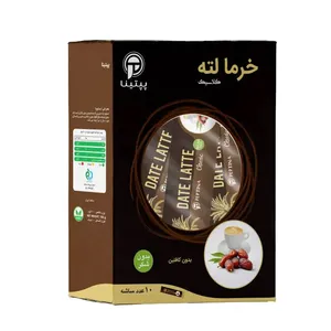 قهوه خرما لته کلاسیک بدون شکر پپتینا بسته 10 عددی