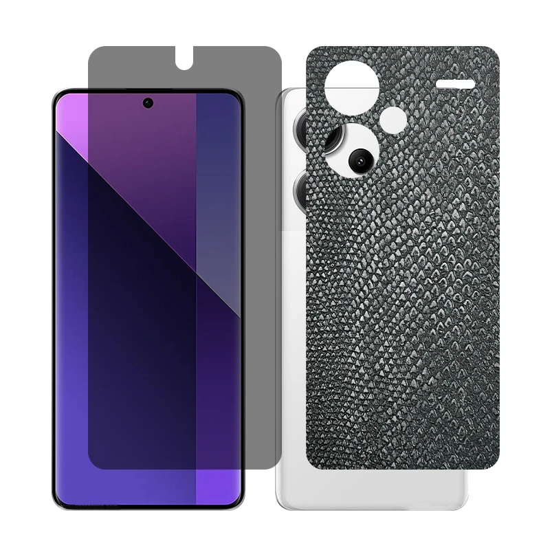 محافظ صفحه نمایش حریم شخصی گلس مدل Together مناسب برای گوشی موبایل شیائومی Redmi Note 13 Pro Plus به همراه برچسب پوششی پشت گوشی