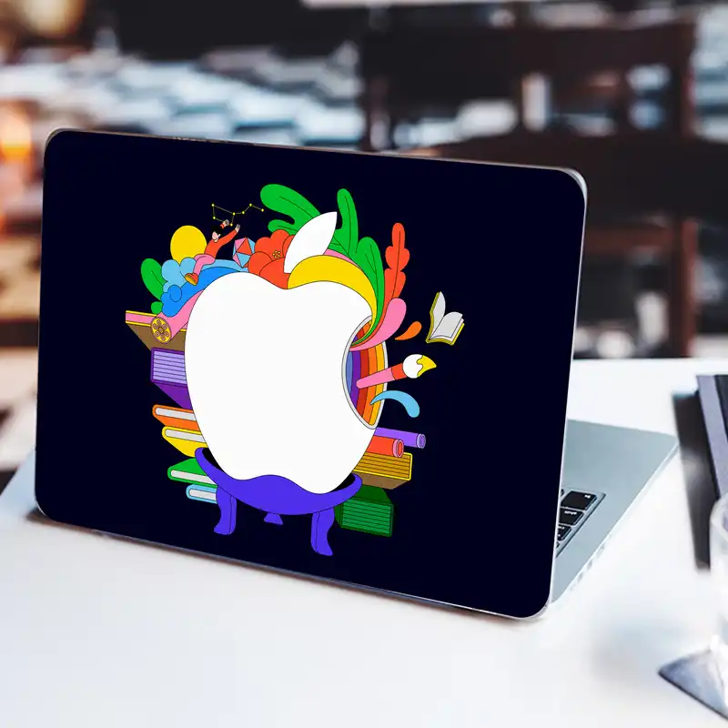 استیکر لپ تاپ راتیانا مدل 01 مناسب برای لپ تاپ 15 تا 17 اینچ به همراه برچسب حروف فارسی کیبورد