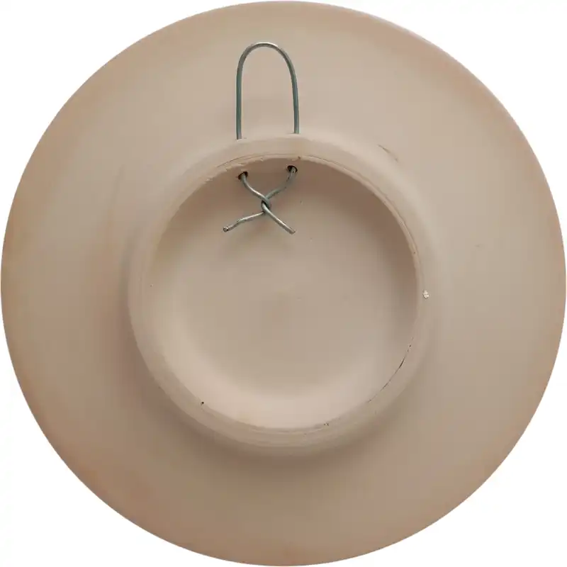 بشقاب دیوارکوب سفالی مدل کریسمس مجموعه 2 عددی