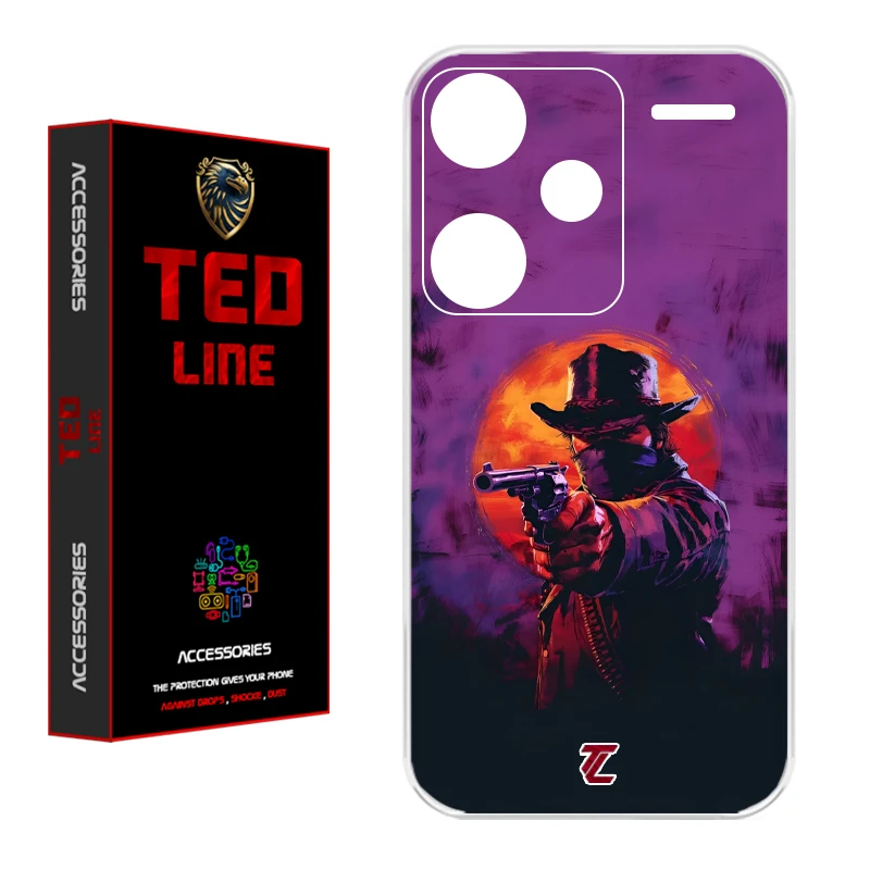 کاور تدلاین طرح رد دد ریدمپشن کد 1195 مناسب برای گوشی موبایل شیائومی Redmi Note 13 Pro Plus