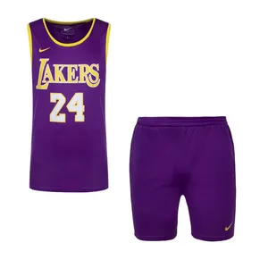 ست تاپ و شلوارک ورزشی مردانه مدل PY-LAKERS24 کد KN-LK-PU