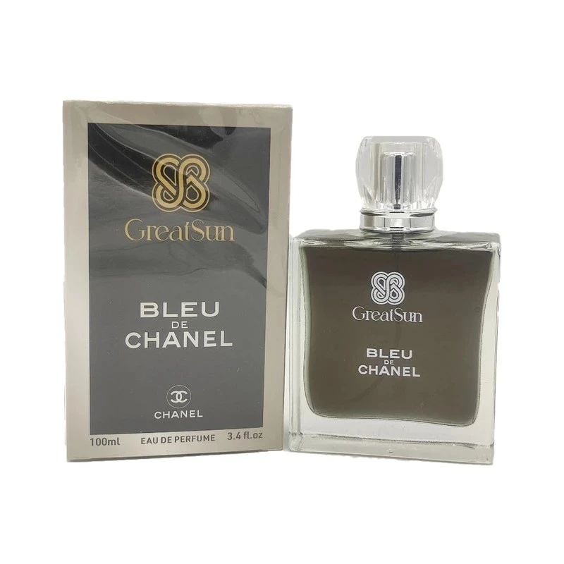 ادو پرفیوم مردانه گریت سان مدل BLUE DE CHANEL fh با رایحه خنک حجم 100 میلی لیتر