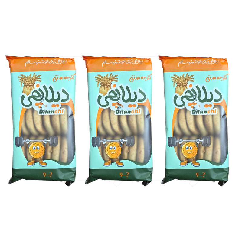 کلوچه سنتی جو دیلانچی - 350 گرم بسته 3 عددی 