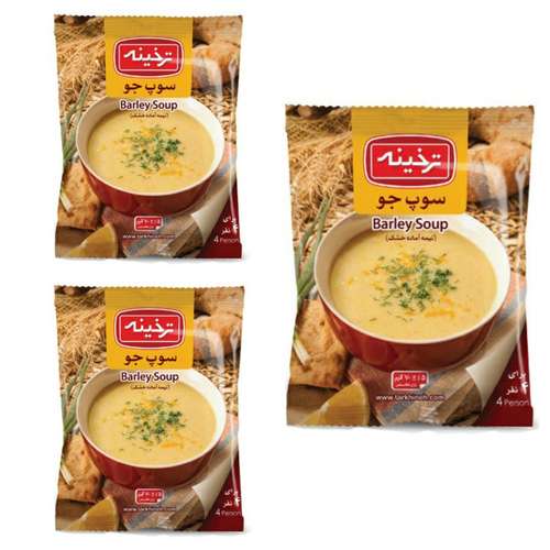 سوپ جو ترخینه- 70 گرم بسته 3 عددی